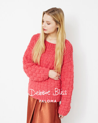 Checkerboard Sweater in Debbie Bliss Paloma - DB038