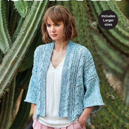 Kimono in Sirdar No.1 Aran Stonewash - 8271 - Downloadable PDF