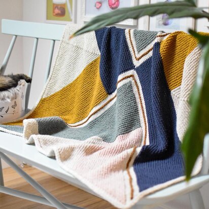 Travel Mode Baby Blanket - knitting pattern