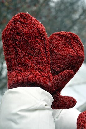 Fanciful Flower mittens