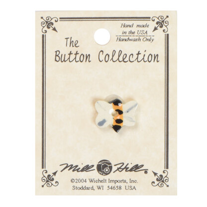 Mill Hill Button 86363 - Tiny Bee | LoveCrafts