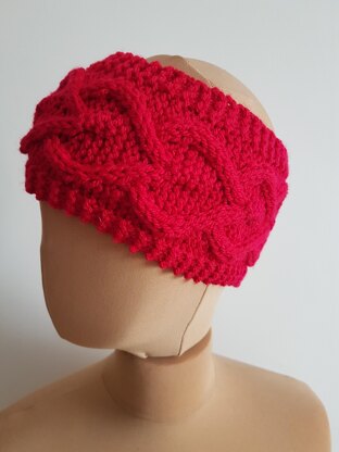 I love Cables Headband Knitting Pattern