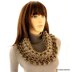 Chunky Cowl Metallic Gray