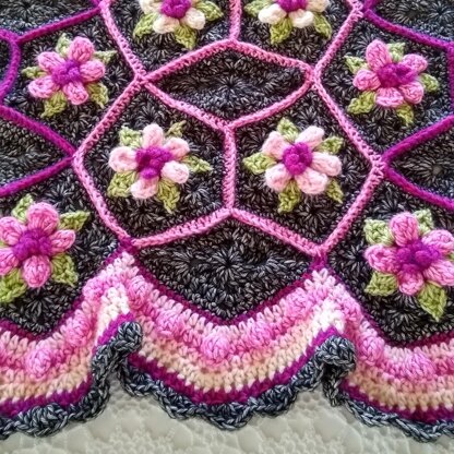 Cherry Blossom Afghan