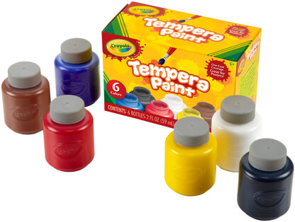 Crayola Tempera Paint 2oz 6/Pkg - 155851