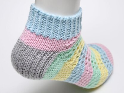 Unicorn Tail Socks - Toe Up (DK)