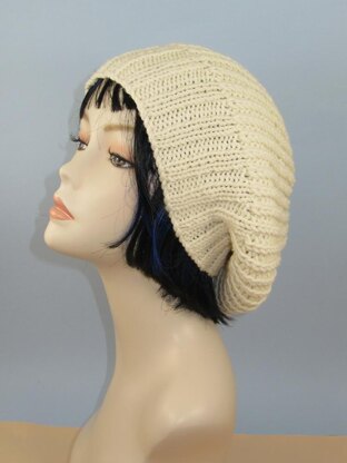 Chunky 2x2 Rib Cuff Fishermans Rib Slouch Hat