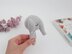 Elephant crochet pattern baby rattle Amigurumi baby teether toy