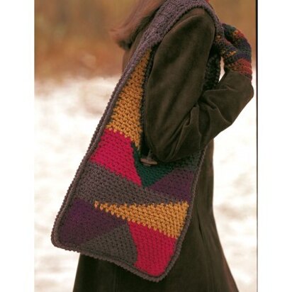 Patchwork Purse in Patons Shetland Chunky