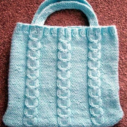 Bulky Knit Craft Bag - knitting pattern