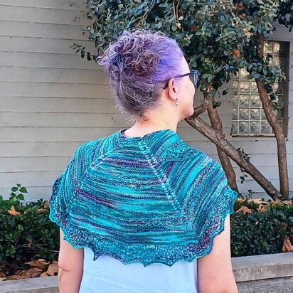 Sea Glass Shawl - knitting pattern