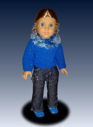 Shimmer Sweater, Fits American Girl and all 18 inch dolls. 041