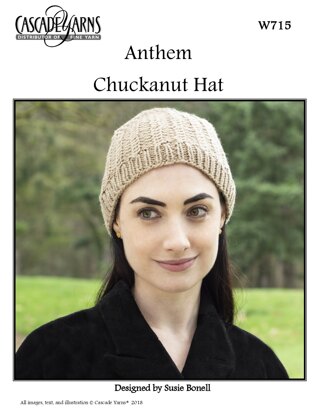 Chuckanut Hat in Cascade Anthem - W715 - Downloadable PDF
