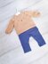 Teddy Bear Top Down Jumper 0-2 yr