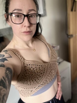 Summer sunburst crop bralette