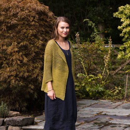 Greenall Cardigan in The Fibre Co. Road to China Light - Downloadable PDF