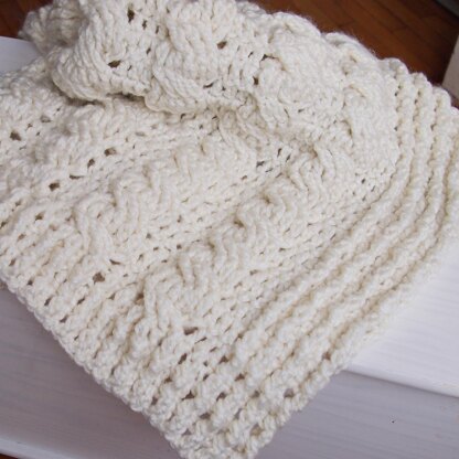 Very winter Cable blanket