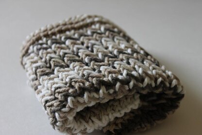 Twisted Rib Stitch Dishcloth