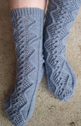 Dragoneese Cable Lace Socks