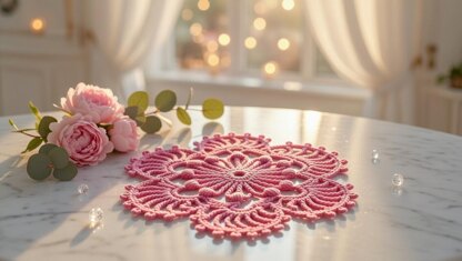 Crochet Round Motif Pattern – PDF + Video Tutorial – Circular Crochet Motif