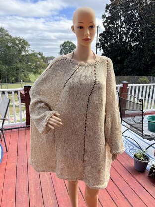 Cappuccino Swirl Poncho