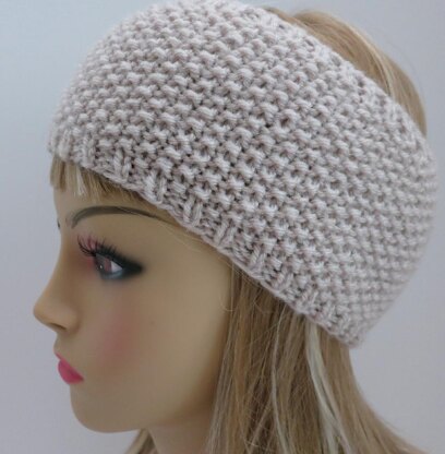 Headband Ear Warmer Classy Moss Stitch