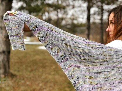 Frozen Wildflower Shawl