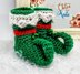 Mini Elf Crochet Christmas Hat and Boots