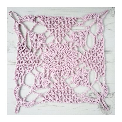 Crochet Square :: Rustic Lace Square