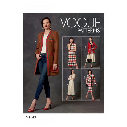 Vogue Misses'/Misses' Petite Jacket, Dress and Skirt V1643 - Sewing Pattern