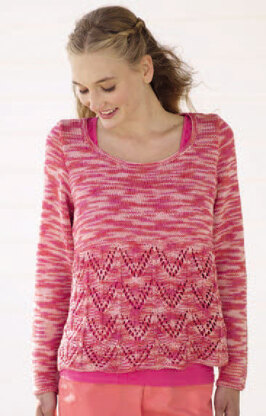 Long and Short Sleeved Sweaters in Sirdar Cotton Prints DK - 7943 - Downloadable PDF