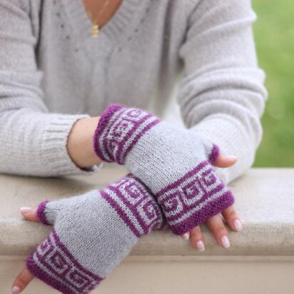 Imbrex Mitts - knitting pattern