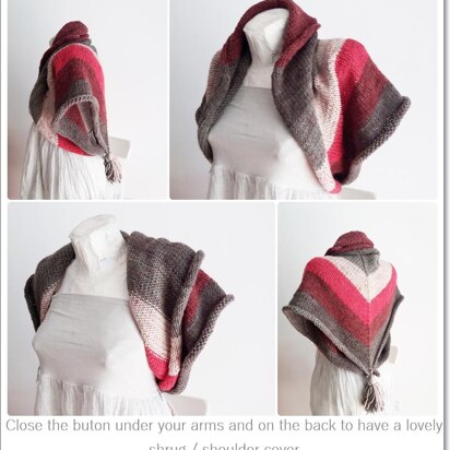 Diana knitted shawl / shrug / cowl