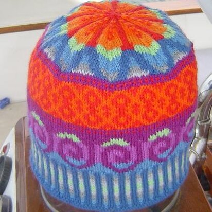 New Wave Colors Fair Isle Hat - knitting pattern