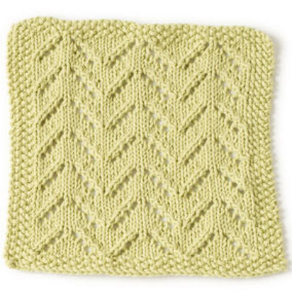 Rocky Point Beach Washcloth in Lion Brand Cotton-Ease - 90389