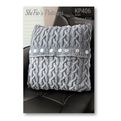 Highland Cable Cushion Knitting Pattern # 406