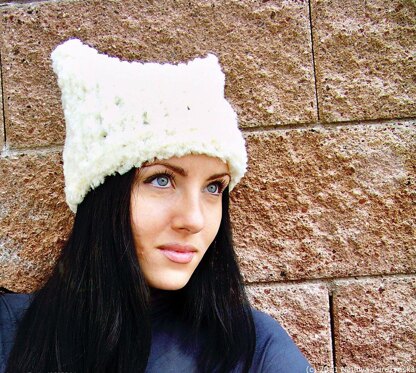 Chunky Knit Hat, Cat Ears Hat