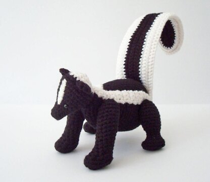 Striped Skunk Amigurumi Pattern