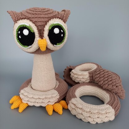 Owl stacking toy