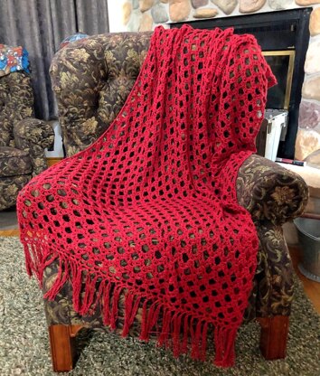 Simply Sophisticated Scarlet Throw