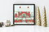 Bothy Threads Christmas Cottage Cross Stitch Kit - 26 x 26cm