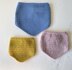 Baby triangle Bib, merino scarf