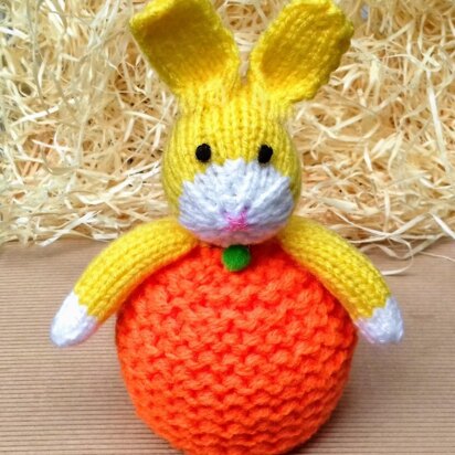 Clementine Bunny - Chocolate Orange Cover - knitting pattern