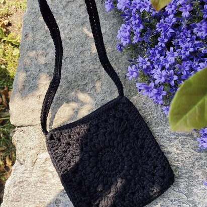 SUNFLOWER Bag - crochet pattern - crochet bag / summer shoulder bag