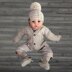 Carter Baby Cardigan Hat and Booties Set