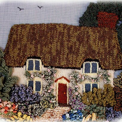 ENGLISH COUNTRY GARDEN knitting pattern cottage garden by Georgina Manvell