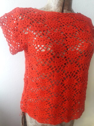 Crochet lace top- Débardeur simple