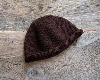 Machine Knitting Pattern Short Trawler Hat