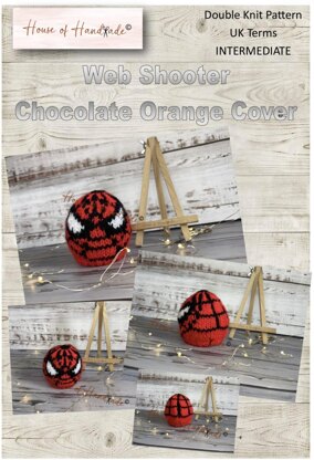 Web Shooter Chocolate Orange Cover Knitting Pattern