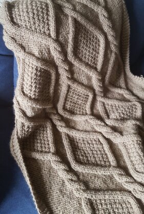 Cosy cable throw